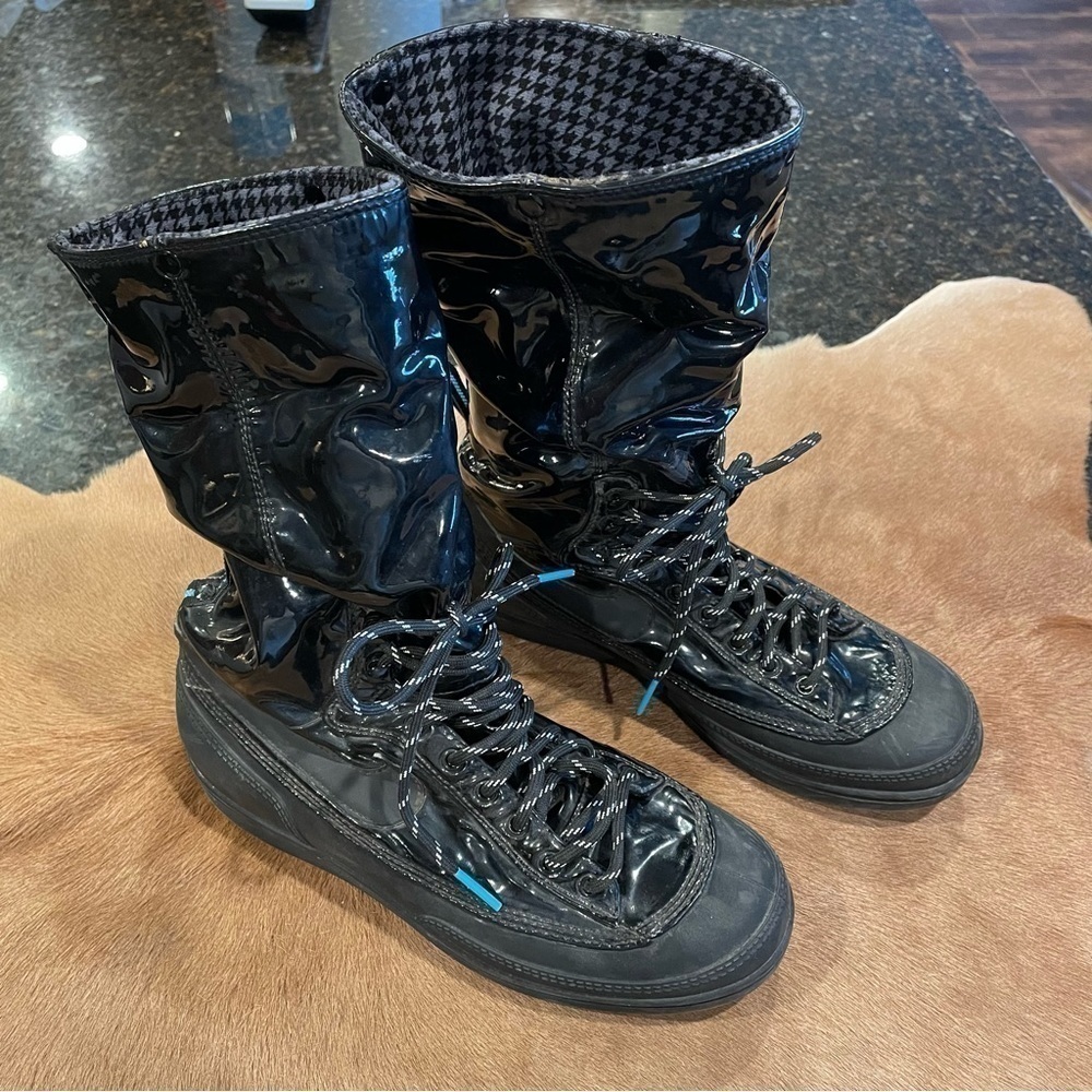 Nike Storm Warrior Hi Boots 6M Black Patent Leather